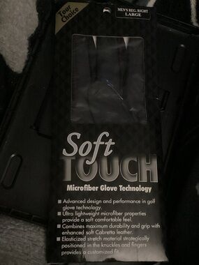 Soft Touch Men’s Right Glove - Black, Large